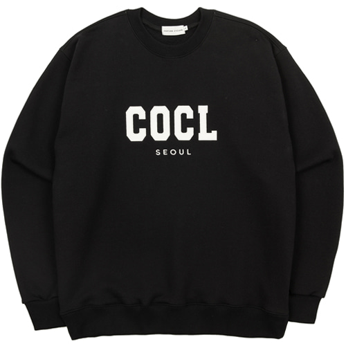 커스텀어클락 맨투맨 SEOUL COCL 스웨트 셔츠 BLACK COOSTS171BLACK COOSTS171BLACK