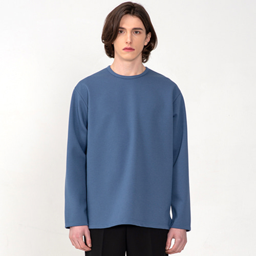 커스텀어클락 롱슬리브 에센셜 롱슬리브 티셔츠 DARK BLUE COOSTS143D.BLUE