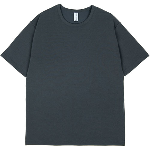 커스텀어클락 티셔츠 에센셜 릴렉스 핏 반팔 티셔츠 DARK GRAY COOSTS146D.GRAY