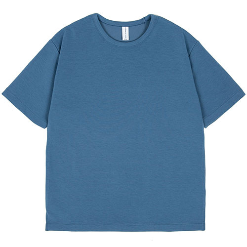 커스텀어클락 티셔츠 에센셜 릴렉스 핏 반팔 티셔츠 DARKBLUE COOSTS146D.BLUE