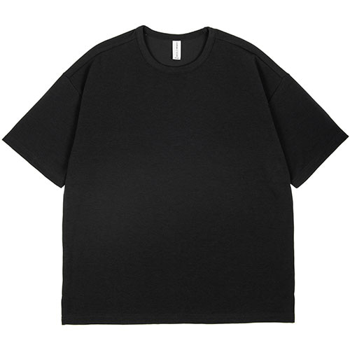 커스텀어클락 티셔츠 에센셜 오버핏 반팔 티셔츠 BLACK COOSTS147BLACK