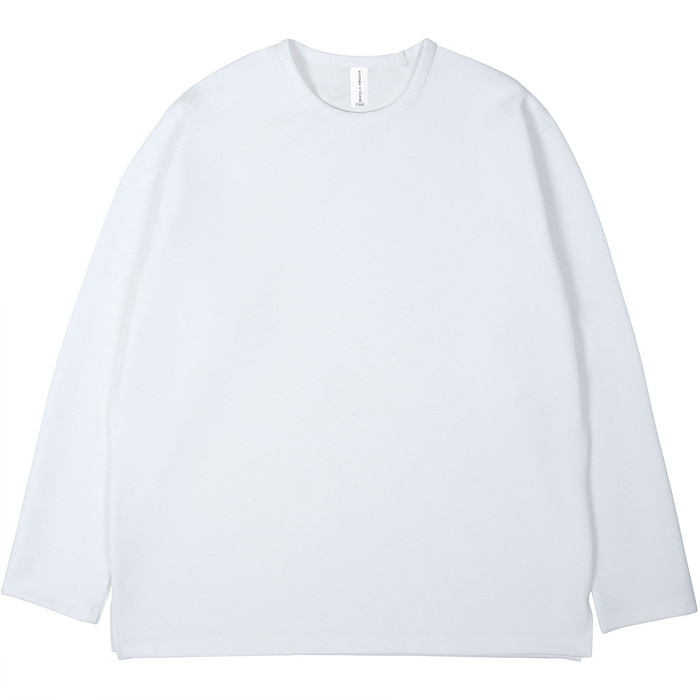 커스텀어클락 롱슬리브 에센셜 롱슬리브 티셔츠 WHITE COOSTS143WHITE