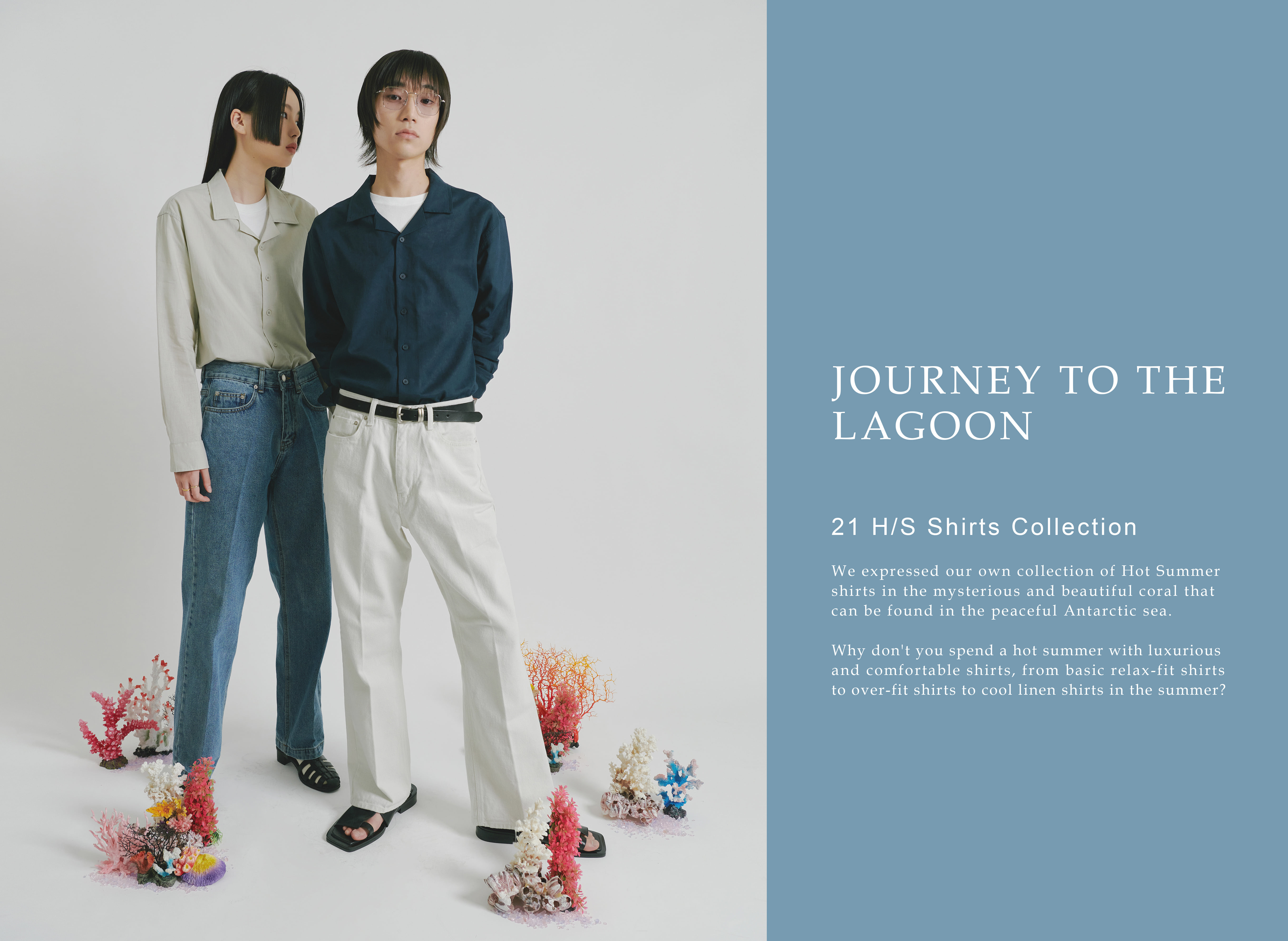 COSTUME O&#039;CLOCK 2021 H/S SHIRTS EDITORIAL &quot;JOURNEY TO THE LAGOON&quot;