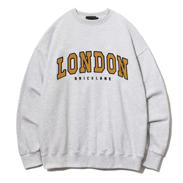 [친환경 오가닉사 함유]오가닉 코튼 런던 벌룬 핏 스웻 셔츠 라이트그레이 COOSTS218L.GRAY