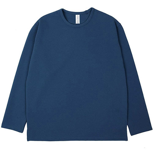 커스텀어클락 롱슬리브 에센셜 롱슬리브 티셔츠 DARK BLUE