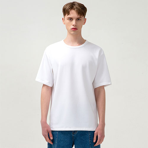 커스텀어클락 티셔츠 에센셜 릴렉스 핏 반팔 티셔츠 WHITE COOSTS146WHITE